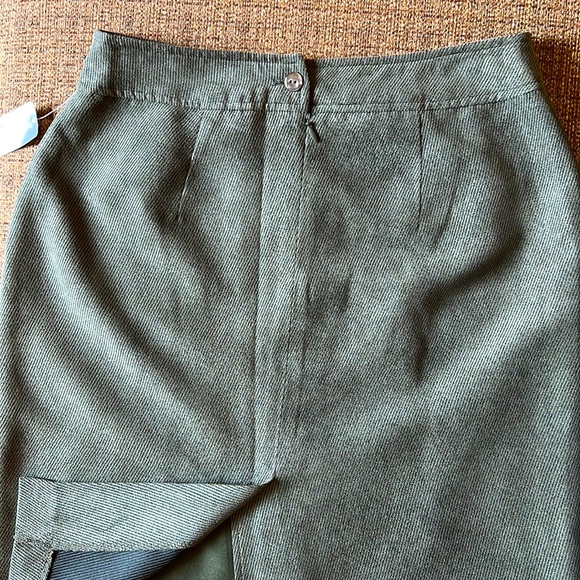 Green Corduroy Midi Skirt - Picture 11 of 13